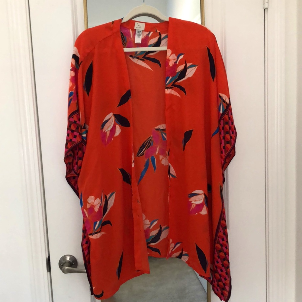 Floral Kimono Style Swimsuit Cover up